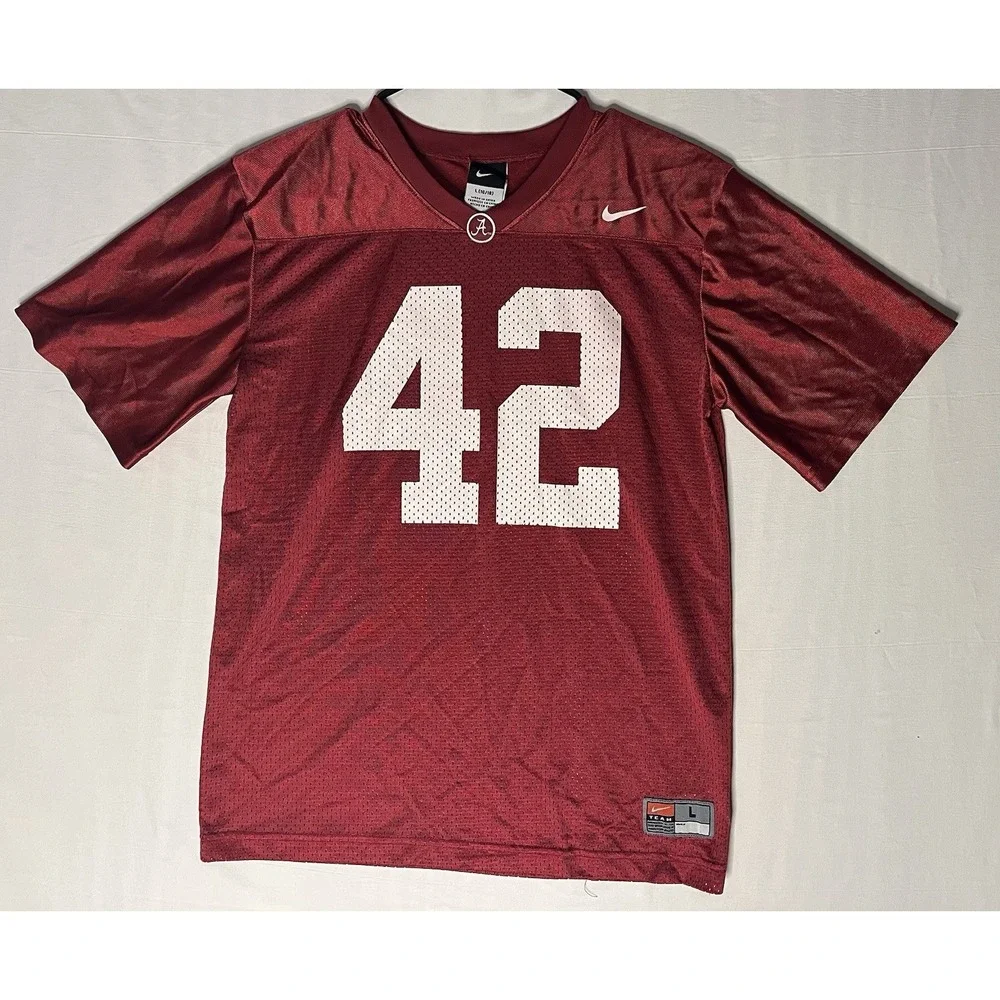 Nike Team Alabama Crimson Tide Football Jersey Youth Size Large16/18 Red #42